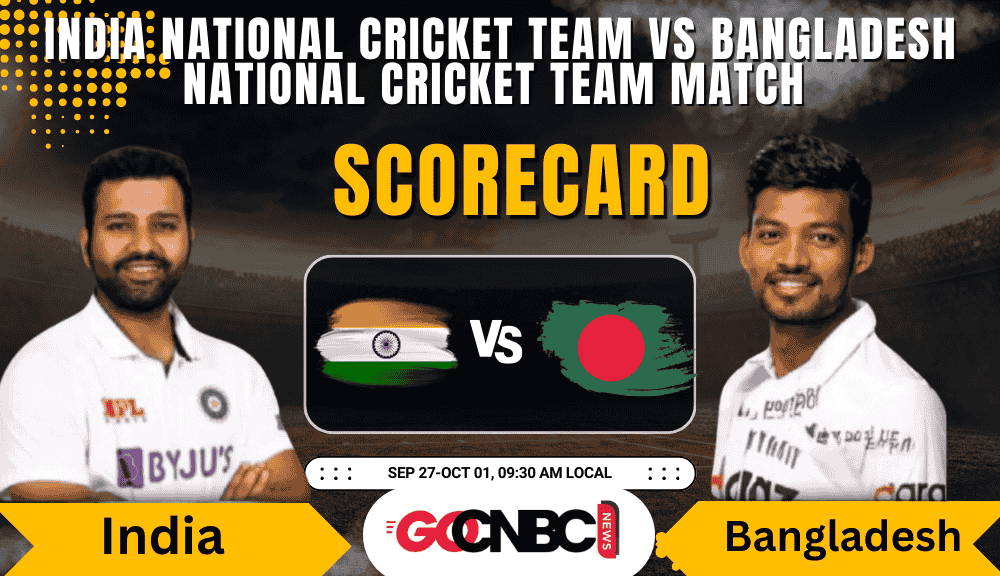 India national cricket team vs Bangladesh national cricket team match scorecard